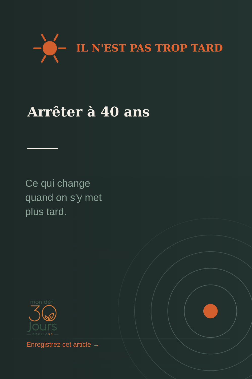 Arrêter de fumer à 40 ans : il n'est pas trop tard