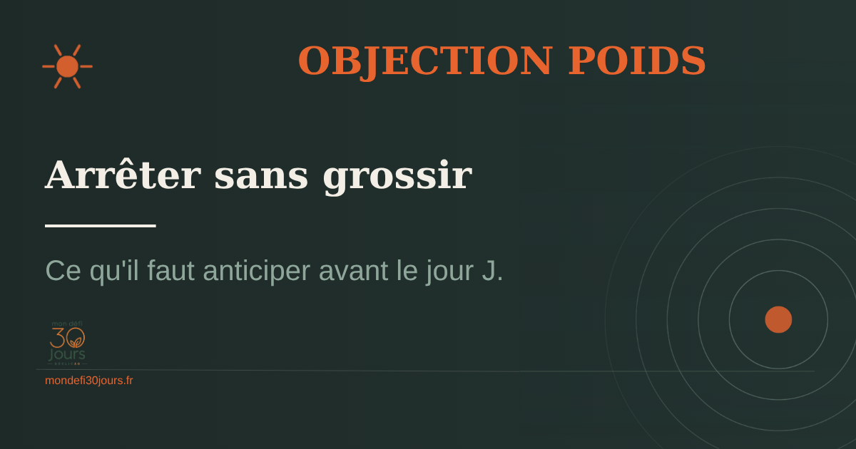 Arrêter de fumer sans grossir — ce qu'il faut anticiper