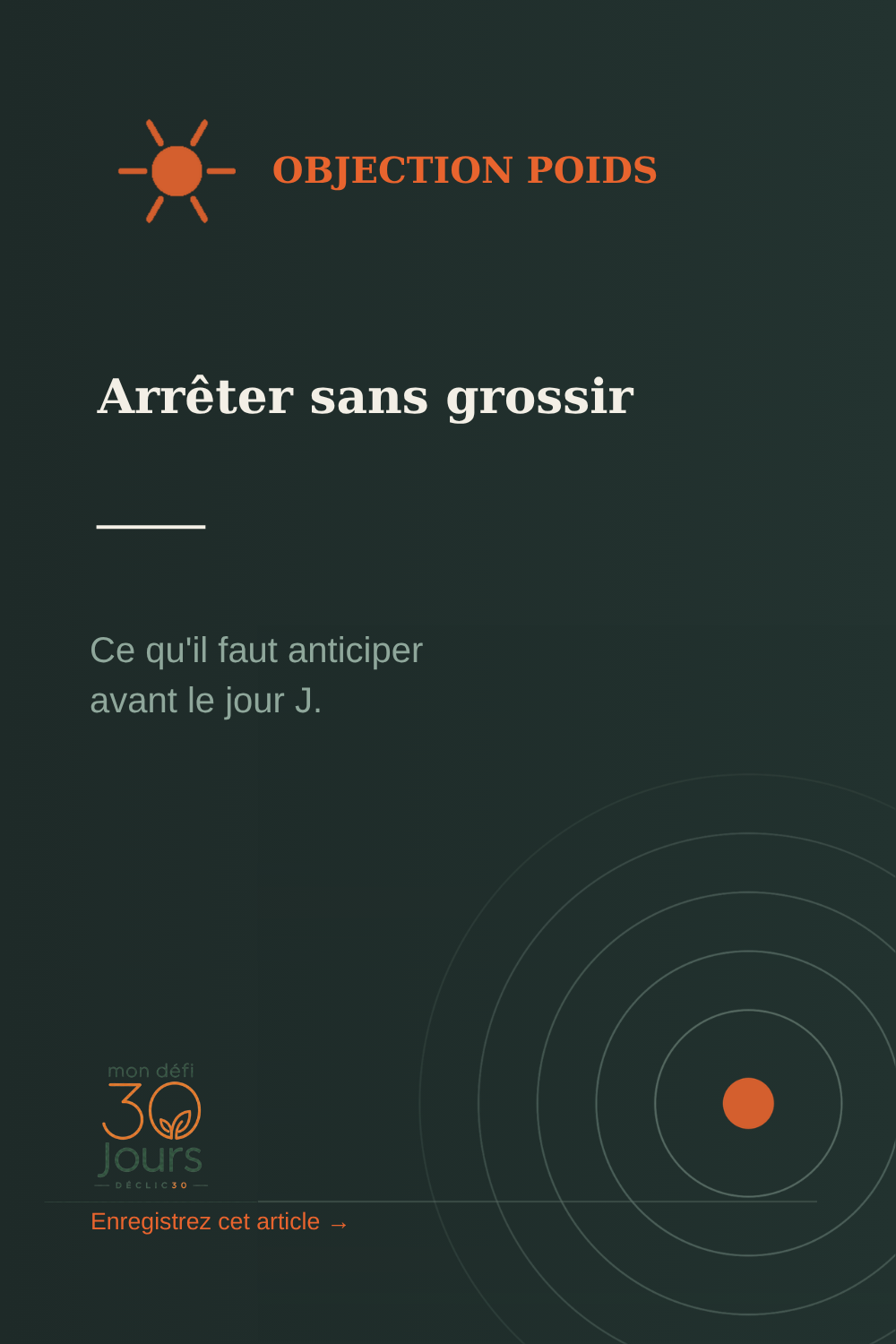 Arrêter de fumer sans grossir — ce qu'il faut anticiper