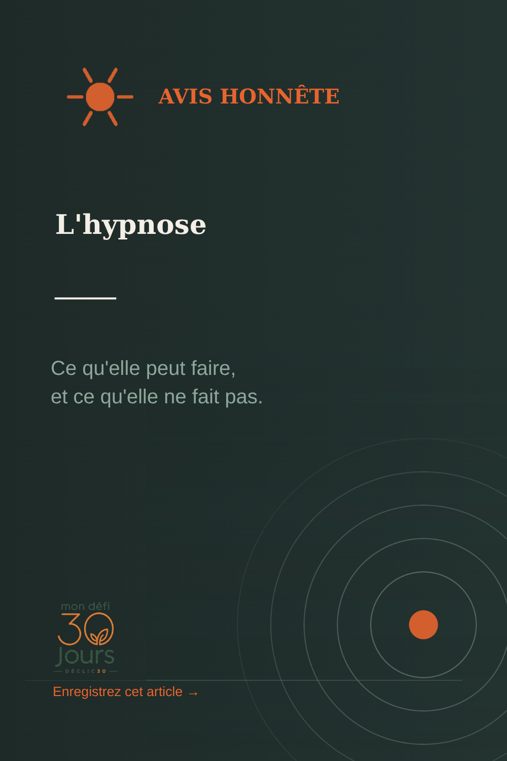 Hypnose pour arrêter de fumer : avis honnête et limites
