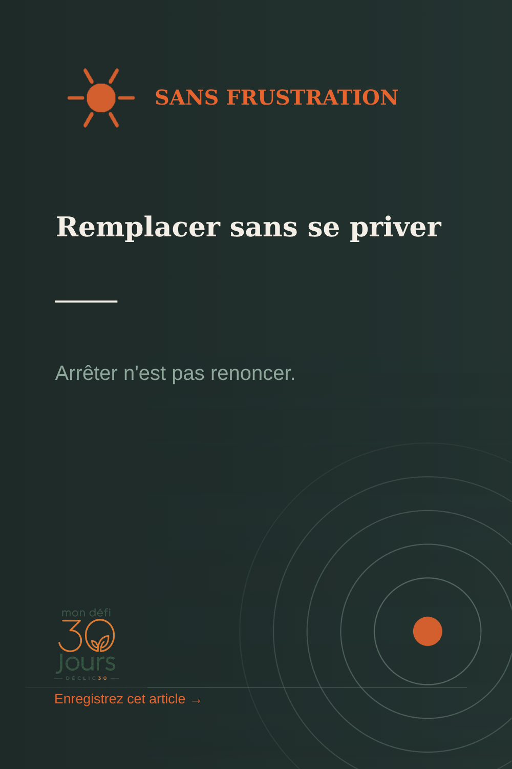 Arrêter de fumer sans se priver : remplacer la cigarette sans frustration