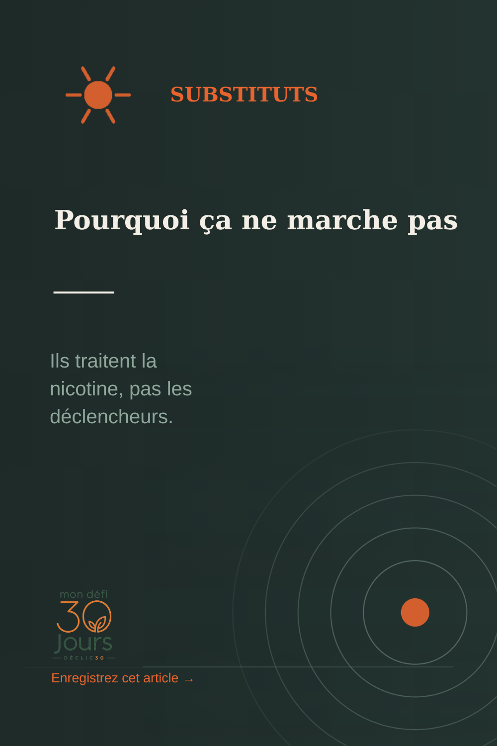 Pourquoi les substituts nicotiniques ne marchent pas pour tout le monde
